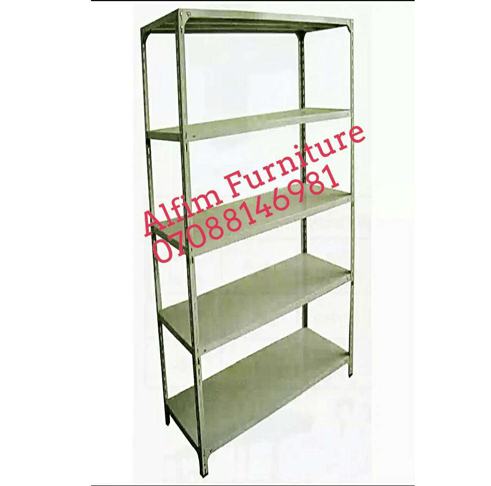 Bolted Steel Rack - Angle Iron 5-Step Shelf | Storage & Display ...